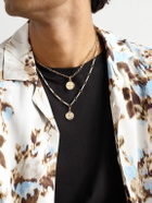 Foundrae - Element Internal Compass Rhodium-Plated 18-Karat White and Yellow Gold Diamond Pendant Necklace