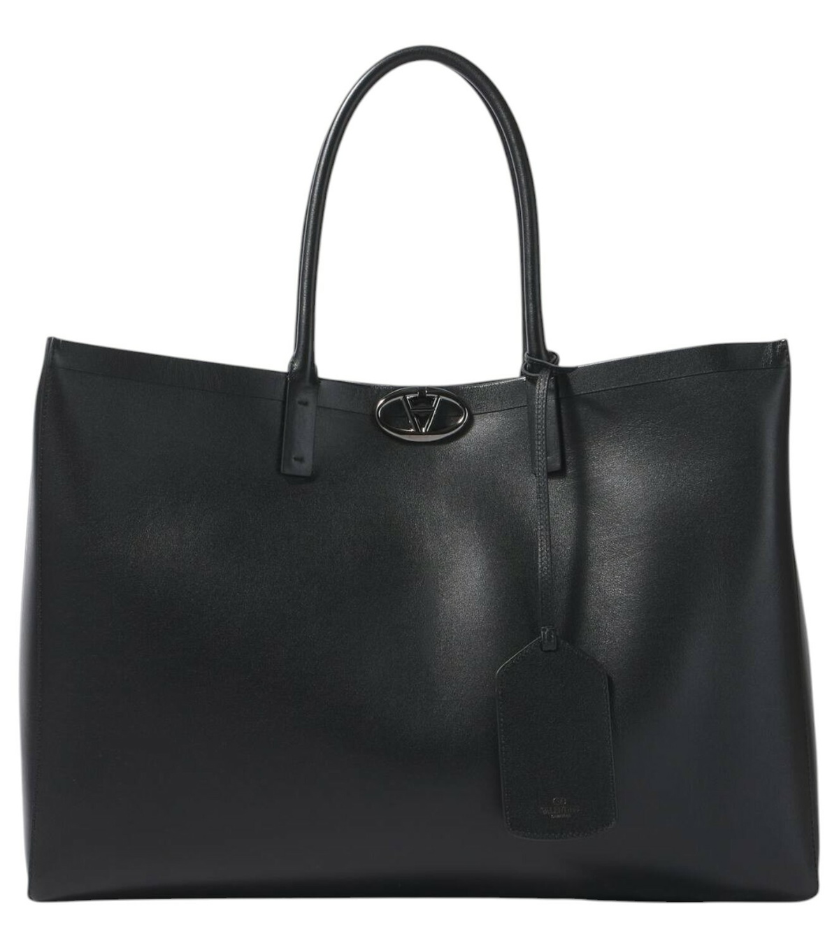 トートバッグ VALENTINO GARAVANI TOTES NERO Valentino Garavani East/West leather tote bag Valentino Garavani
