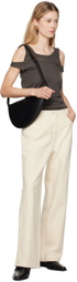 LE17SEPTEMBRE Off-White Basic Straight Jeans