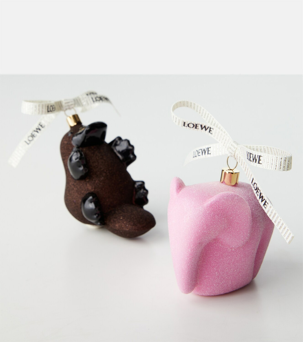 Loewe Elephant glitter glass ornament
