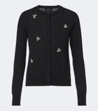 Simone Rocha Embellished wool and silk cardigan