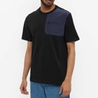 Paul Smith Men's Mixed Media T-Shirt in Black