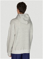 Graphic Embroidery Hooded Sweatshirt in Grey