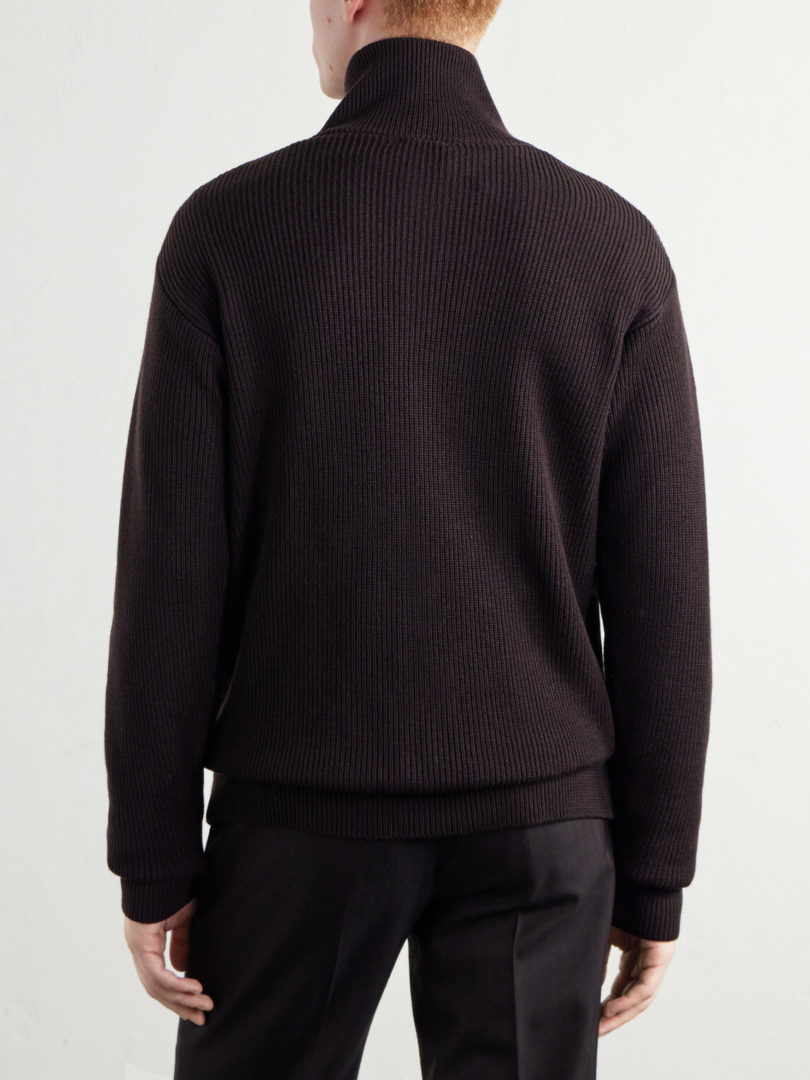 Barena - Ribbed Virgin Wool Sweater - Brown