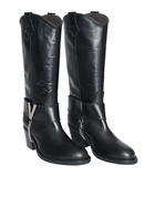 Via Roma 15 Silver V Detailed 3/4 Texan Boot