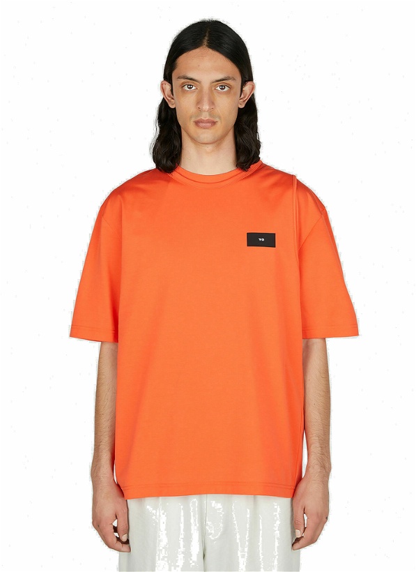 Photo: Y-3 - Logo Patch T-Shirt in Orange