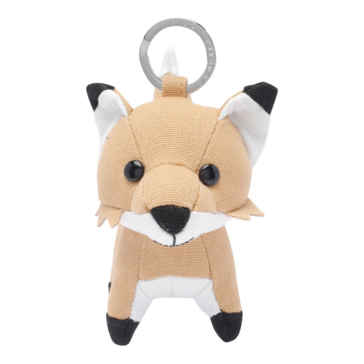 Maison Kitsuné Silver Bold Fox Head Metal Keychain Maison