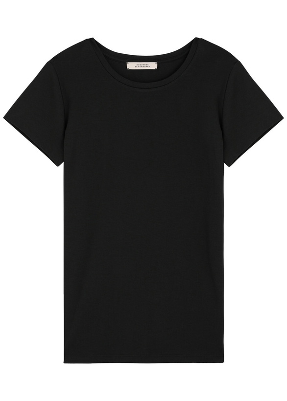 Photo: Dorothee Schumacher All Time Favorites Stretch-cotton T-shirt Black