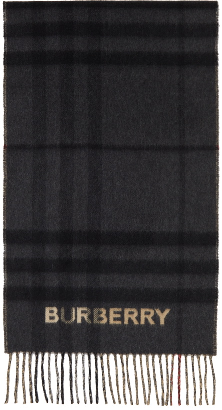 Photo: Burberry Cashmere Contrast Check Scarf