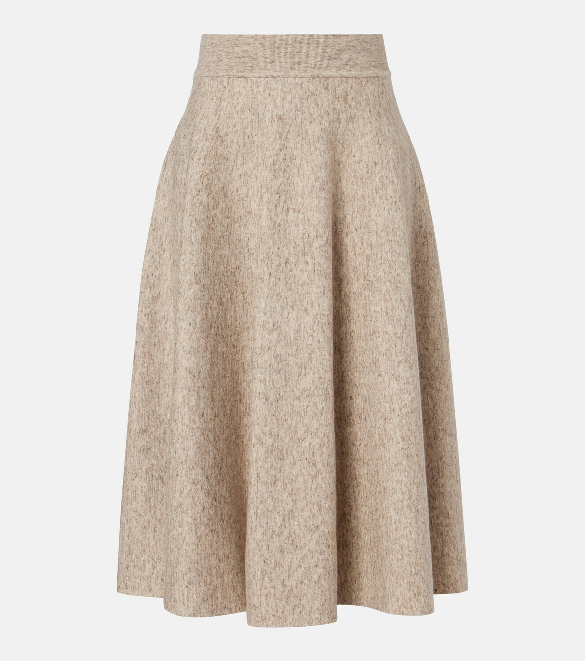 Loro Piana Cashmere, wool, and linen midi skirt