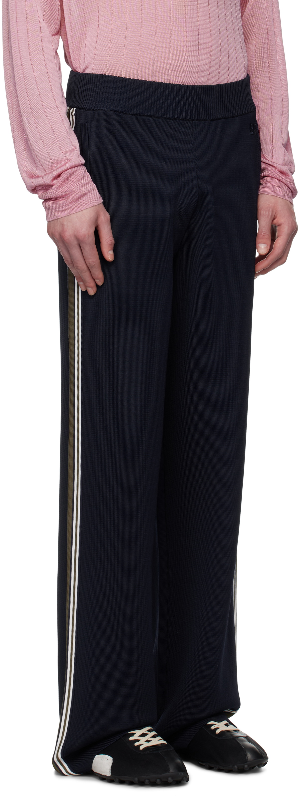Wales Bonner Navy Tide Track Pants