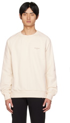 Balmain Beige Flocked Sweatshirt