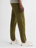 NN07 - Seb Linen Drawstring Trousers - Green