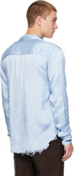Edward Cuming Blue Simple Scratch Shirt