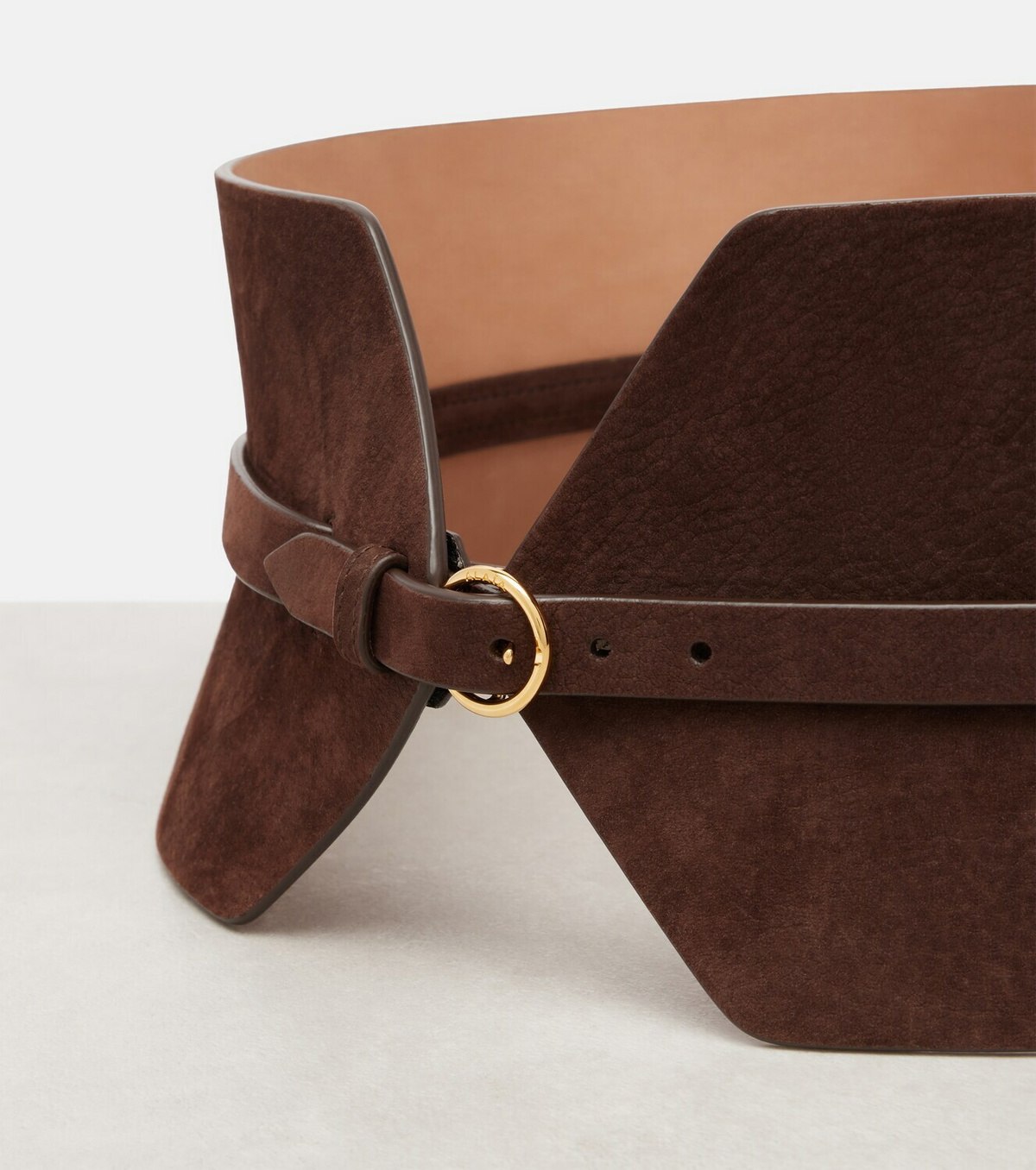 Alaïa Suede corset belt