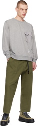 Gramicci Green Loose Tapered Trousers