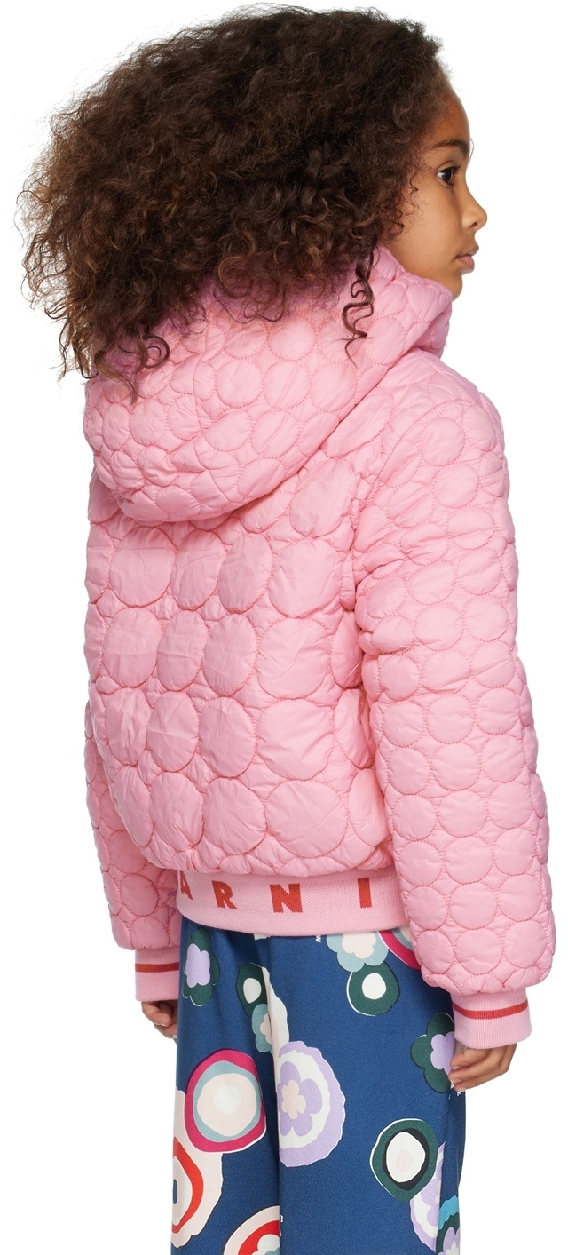 Marni Kids Pink Embroidered Jacket