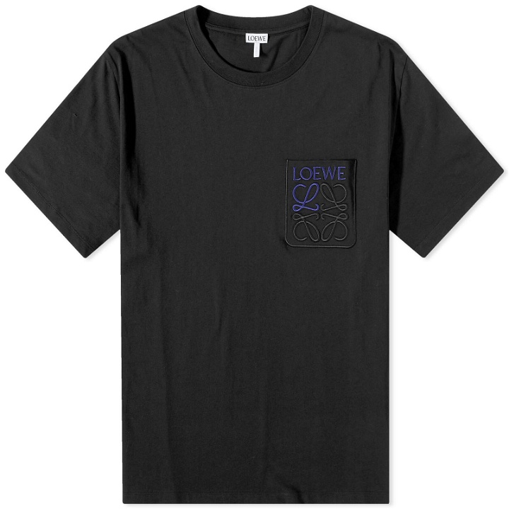 Photo: Loewe Men's Anagram Pocket T-Shirt in Black