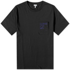 Loewe Men's Anagram Pocket T-Shirt in Black