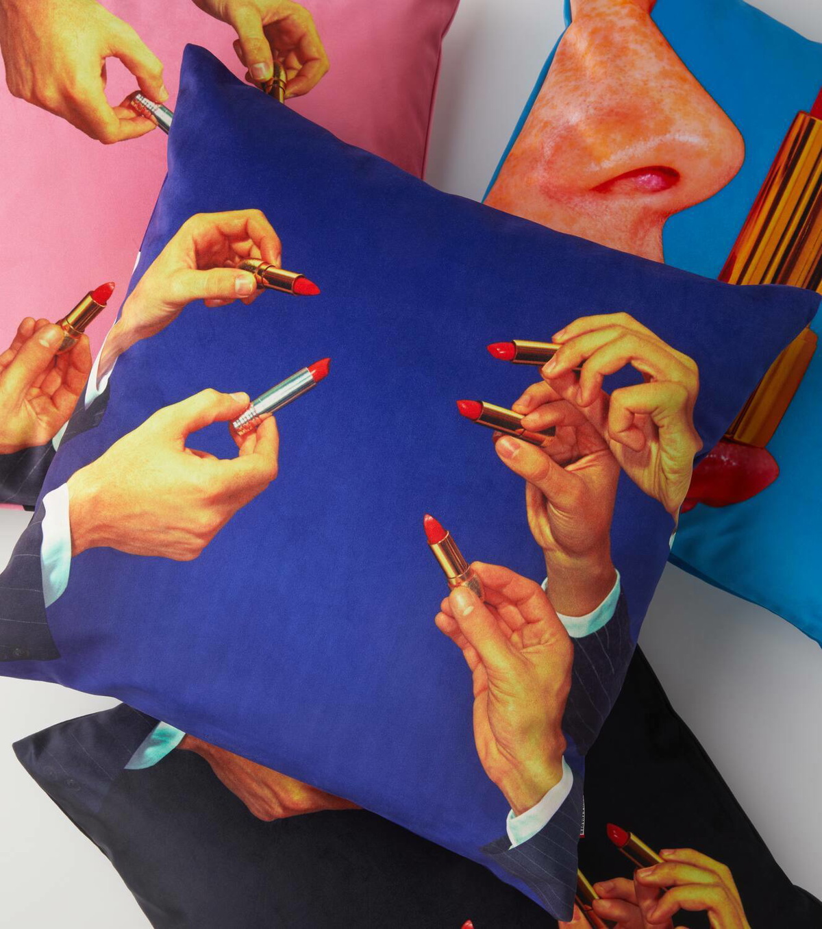 Seletti x Toiletpaper Tongue cushion