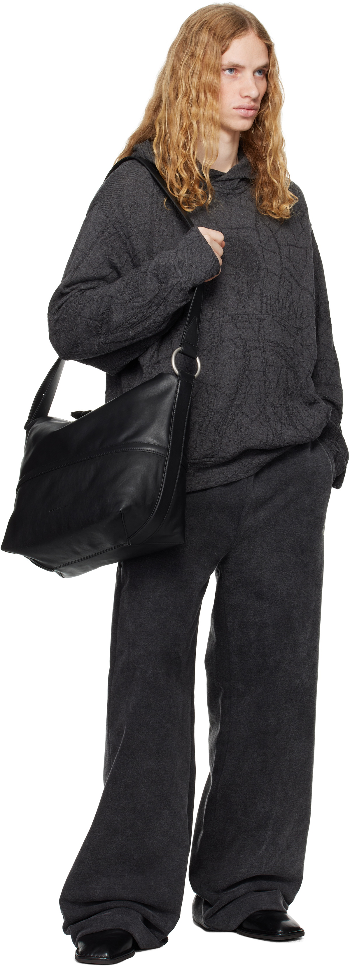 Serapis Gray Knit Hoodie