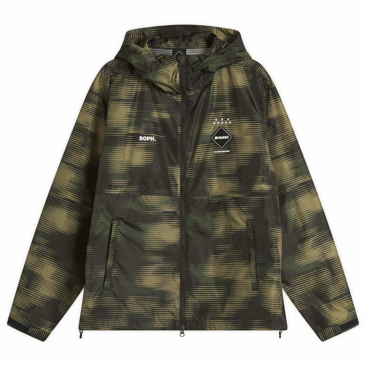 Photo: F.C. Real Bristol Men's Speed Camo Hooded Jacket in Woodland