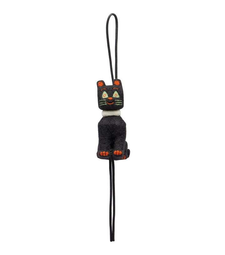 Photo: Loewe x Louis Wain Cats leather-trimmed wool bag charm