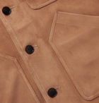 MR P. - Suede Trucker Jacket - Brown