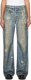 Acne Studios SSENSE XX Blue Painter Jeans