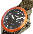Timex - Navi Land Stainless Steel and Nylon-Webbing Watch - Green