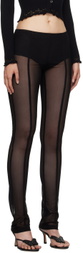 Blumarine Black Zip Leggings