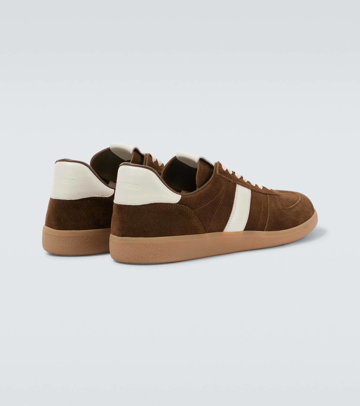 Tom Ford Archer leather-trimmed suede sneakers