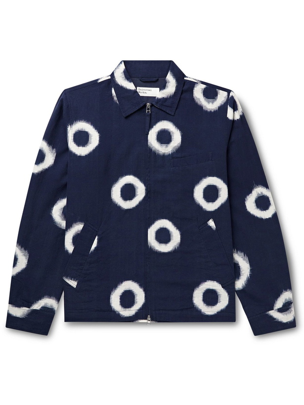 Photo: UNIVERSAL WORKS - Windcheater Printed Cotton Jacket - Blue