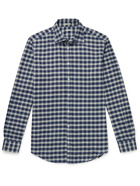 Massimo Alba - Genova Checked Cotton-Flannel Shirt - Blue