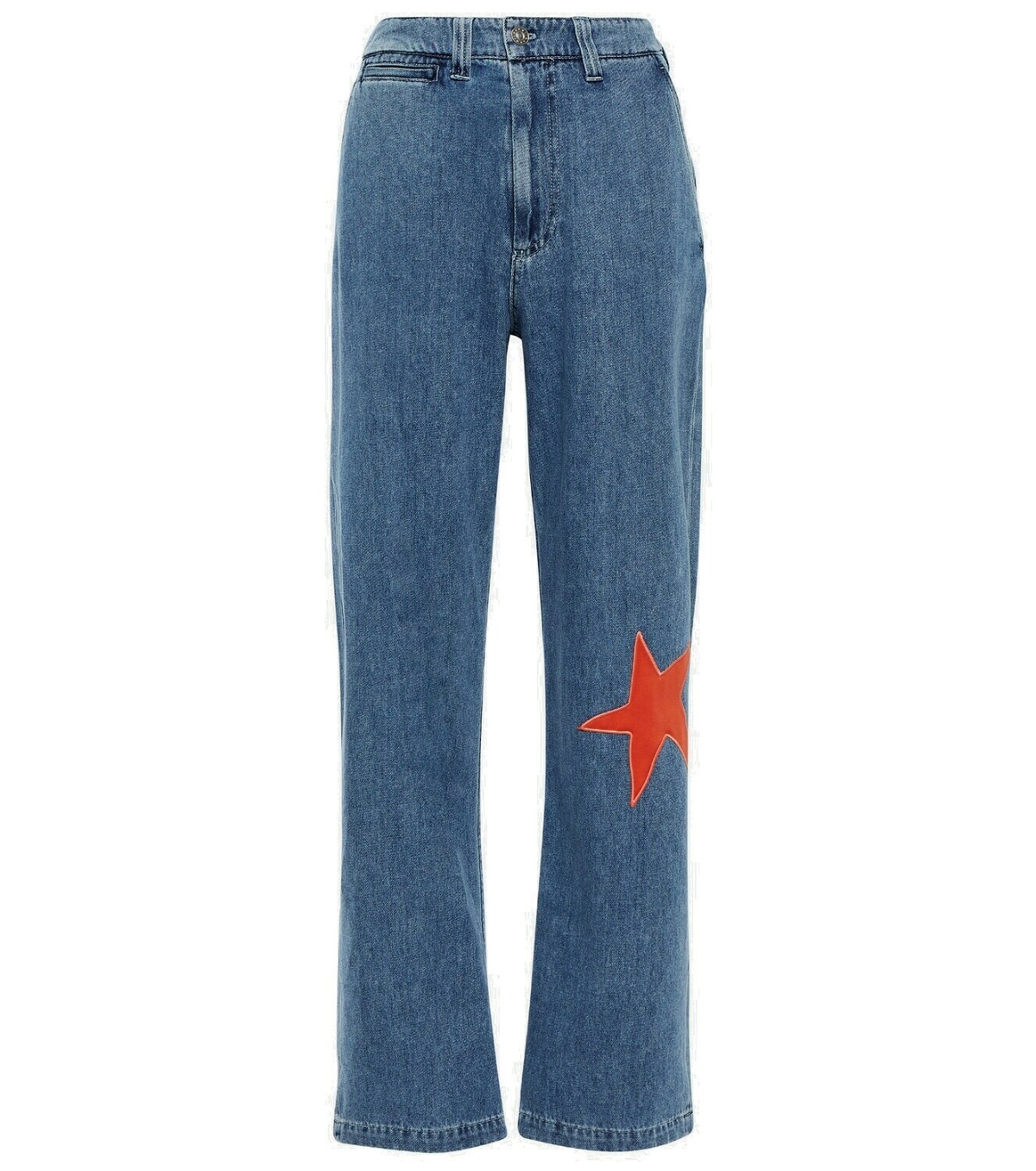 Marni Star-appliqué wide-leg jeans Marni