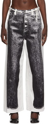 MM6 Maison Margiela Black Trompe L'oeil Jeans