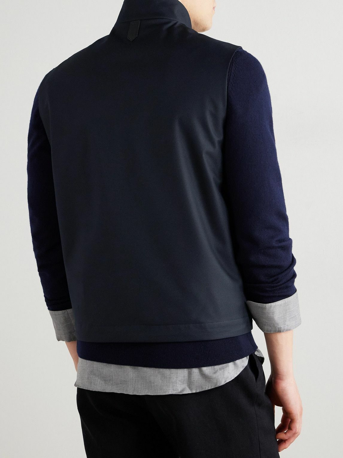 Canali - Aston Padded Shell Zip-Up Gilet - Blue