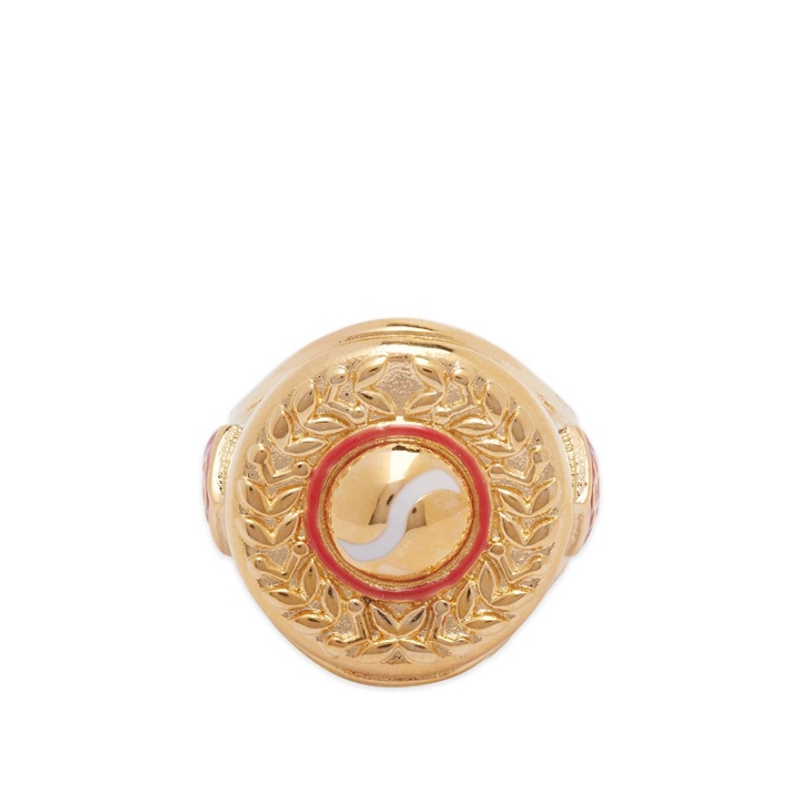 Photo: Casablanca Men's Sports Medallion Ring in Gold