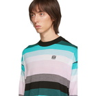 Loewe Blue Stripe Anagram Sweater