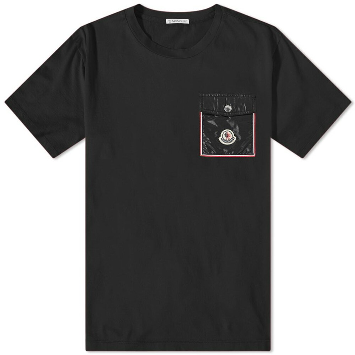 Photo: Moncler Men's Maya Pocket Logo T-Shirt in Black