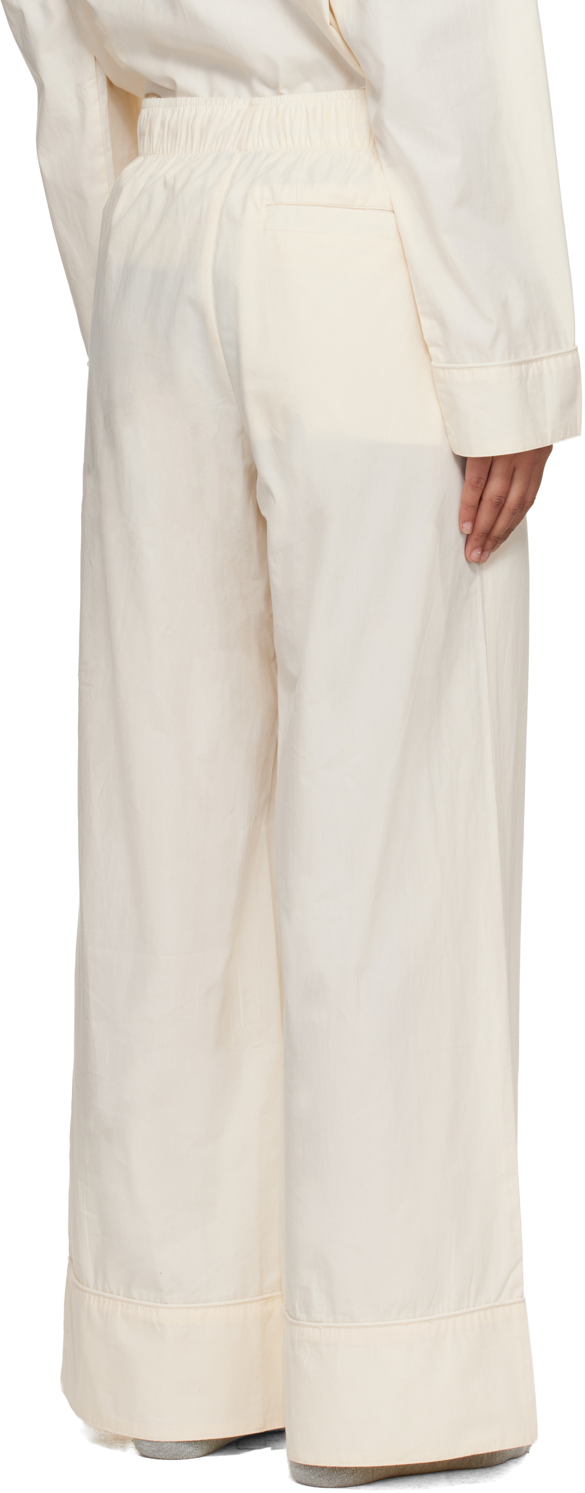 Entire Studios Off-White Pajama Lounge Pants