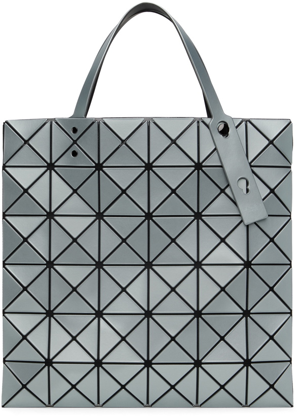 Photo: BAO BAO ISSEY MIYAKE Blue Lucent Metallic Tote