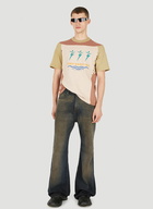 Rgenerated Moon Panel T-Shirt in Beige