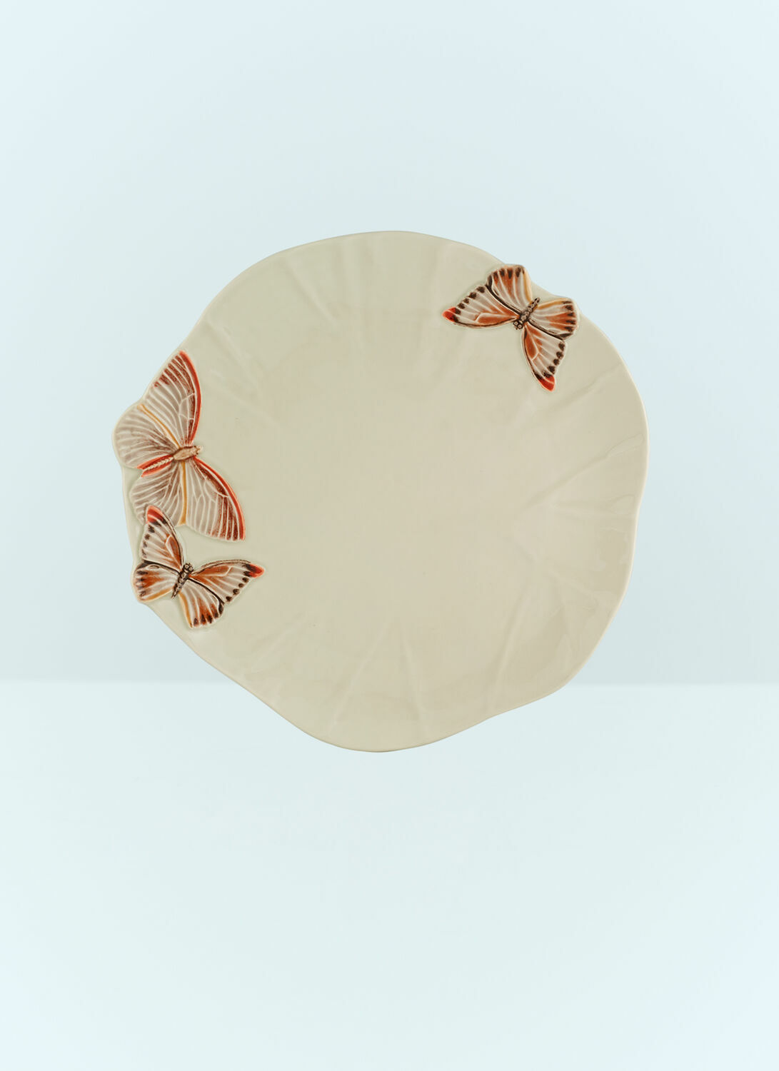Bordallo Pinheiro Set Of Two Cloudy Butterflies Charger Plates
