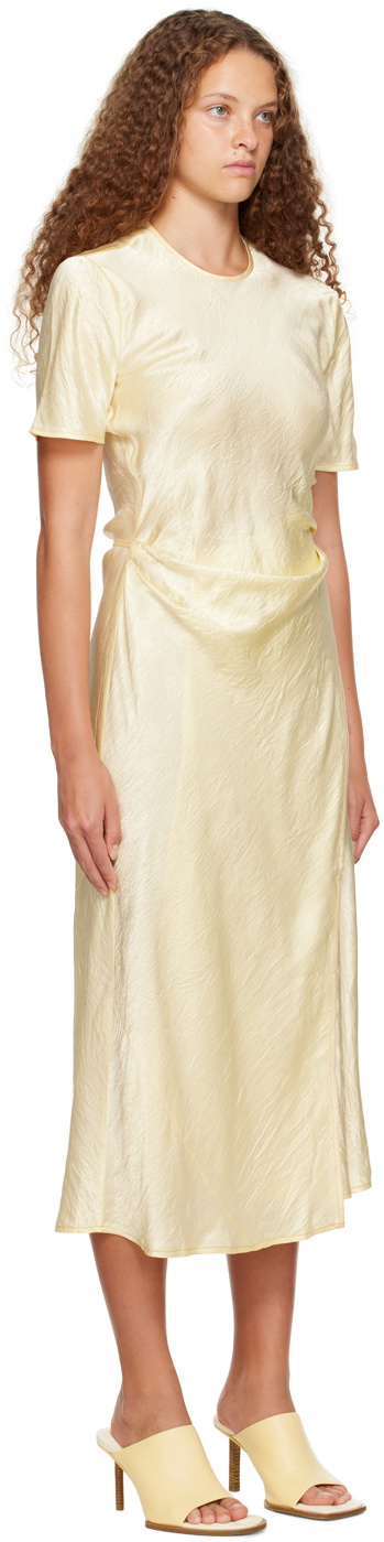 knee length dresses for ladies Seven Wonders Yellow Floral Print Wrap Dress main image 1