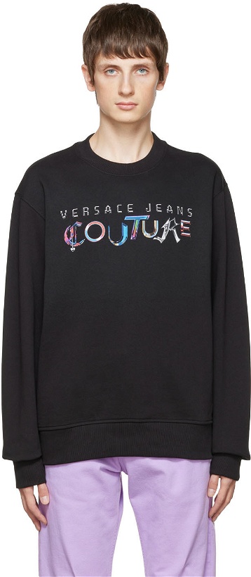 Photo: Versace Jeans Couture Black Cotton Sweatshirt