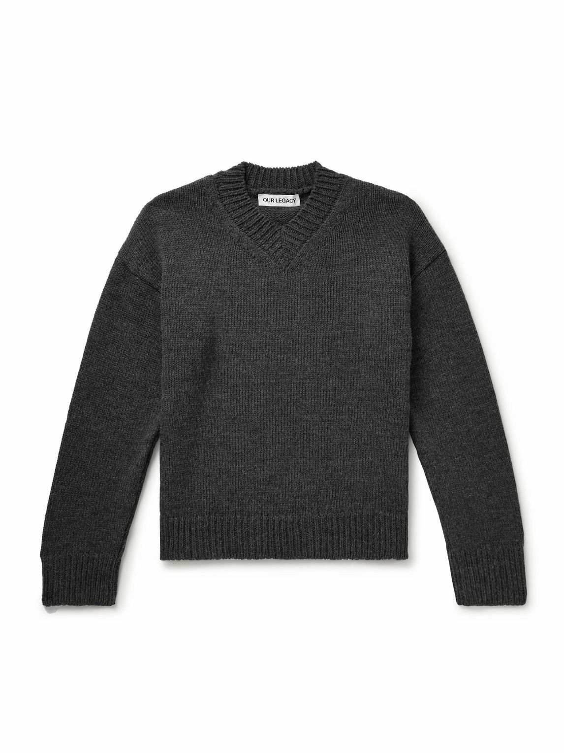 Our Legacy - Sonar Wool Sweater - Gray Our Legacy