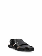 JW ANDERSON - 10mm Leather Fisherman Flat Sandals