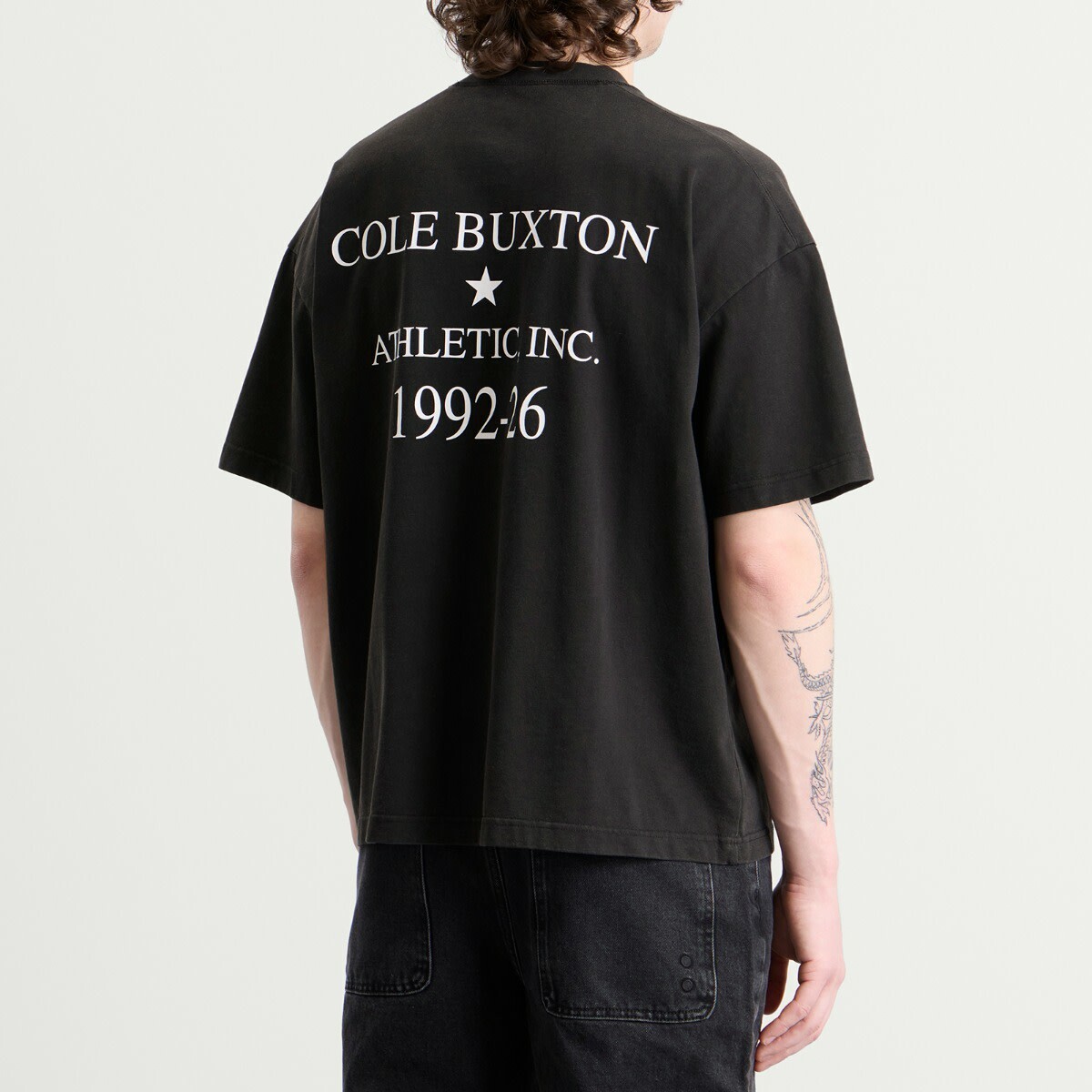 Cole Buxton Men's Athletic Inc T-Shirt in Vintage Black
