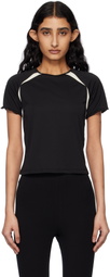 Kijun Black Frill Backless T-shirt